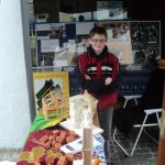 Verkaufsstand auf dem Günzburger Jahrmarkt 