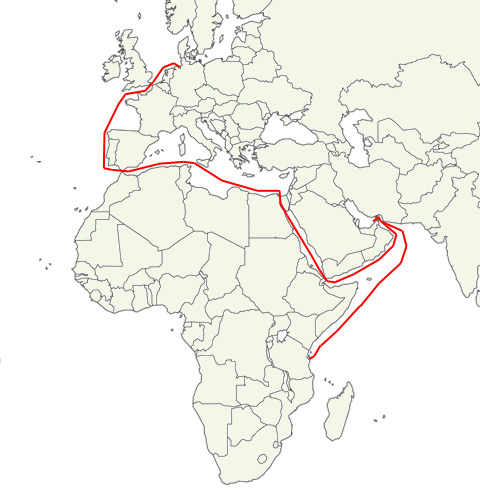 Route des Containers: Von Bremerhaven via Dubai nach Dar Es Salaam