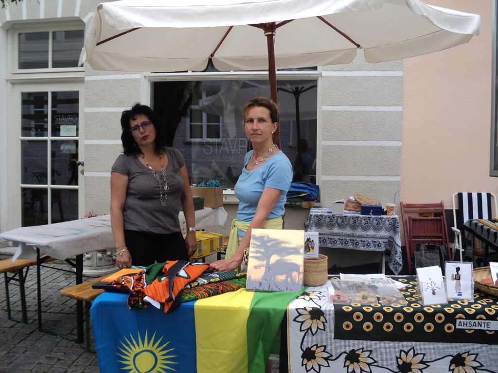 Stand beim Guntiafest in Günzburg
