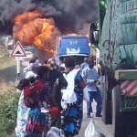 Hier hat die bunte Frabe nichts genutzt, unser Bus stand innerhalb von 3 Minuten in Flammen
