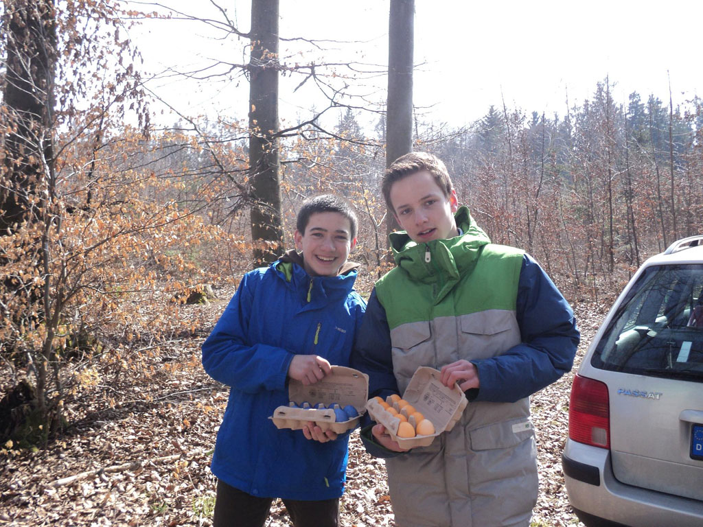 Großer Spaß beim Ostereiersuchen!