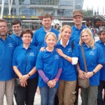 Vorne l.n.r. Georg, Monika, Nathalie, Ute, Ariane, Seyho. Hinten Tobias, Michael, Dominique. Kamera: Helmut
