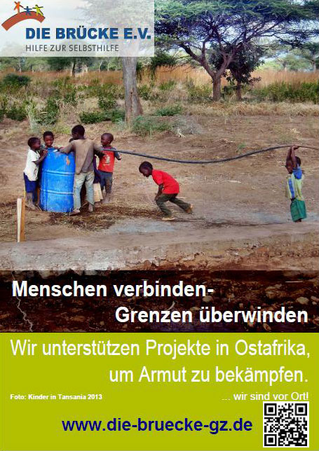 Plakat 1: "Menschen verbinden - Grenzen überwinden"