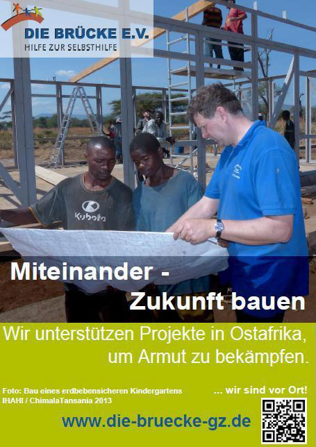 Plakat 2: "Miteinander - Zukunft bauen"