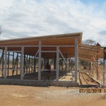 Aufbau der Veranda