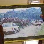 Tutsi vor dem Überfall durch Hutu, auf dem jetzt die Gedenkstätte steht
