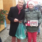 Marius verkauft Oberbürgermeister Jauernig Lose