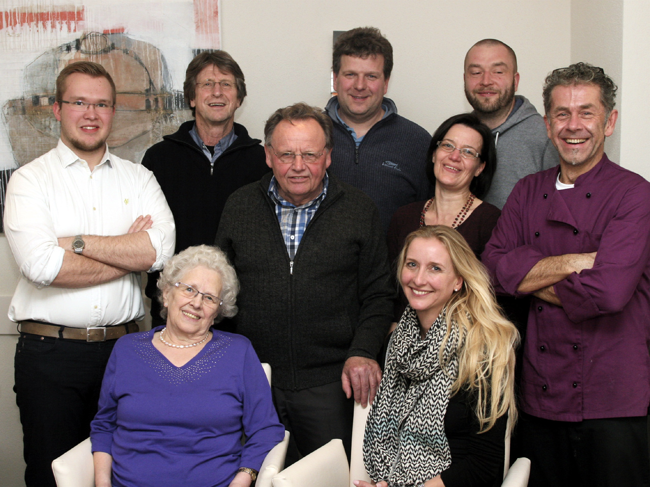 Von links nach rechts: Felix Veitenhansl, GerdSchmidt, Michael Herold,, Mark Bittmann, Erwin Mahler, Susanne Herold, Christopher Welzhofer, Brigitte Oßwald, Ute Fischer